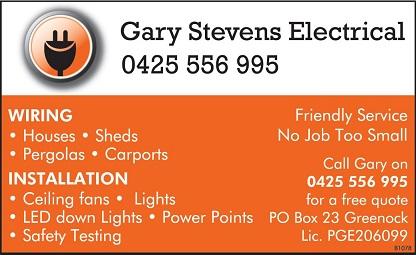 banner image for Gary Stevens Electrical